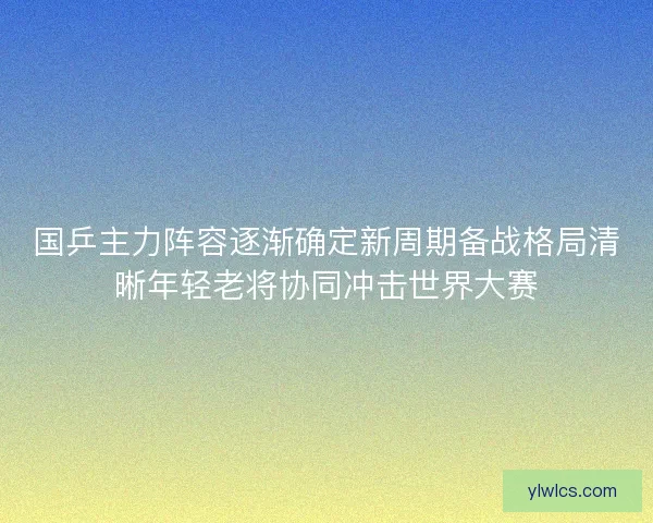 国乒主力阵容逐渐确定新周期备战格局清晰年轻老将协同冲击世界大赛